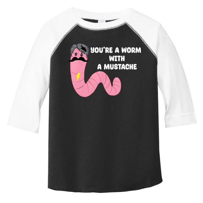 Worm With A Mustache James Tom Ariana Reality Toddler Fine Jersey T-Shirt
