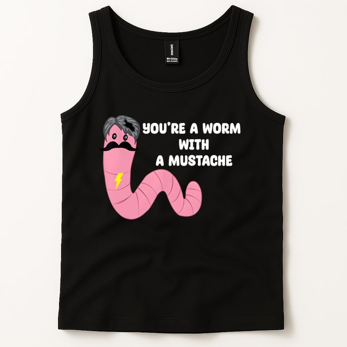 Worm With A Mustache James Tom Ariana Reality Tank Top