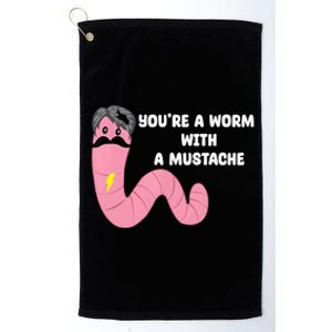 Worm With A Mustache James Tom Ariana Reality Platinum Collection Golf Towel