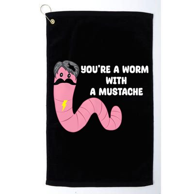 Worm With A Mustache James Tom Ariana Reality Golf Towel