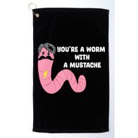 Worm With A Mustache James Tom Ariana Reality Golf Towel
