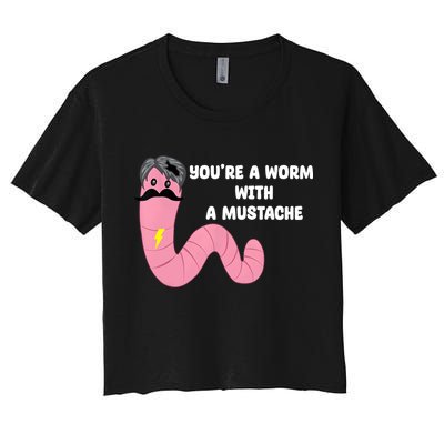 Worm With A Mustache James Tom Ariana Reality Crop Top