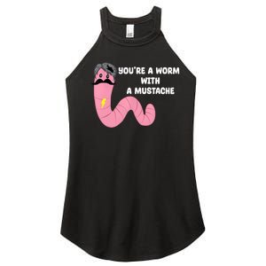 Worm With A Mustache James Tom Ariana Reality Women's Perfect Tri Rocker Tank