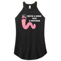 Worm With A Mustache James Tom Ariana Reality Women's Perfect Tri Rocker Tank