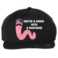 Worm With A Mustache James Tom Ariana Reality Wool Snapback Cap