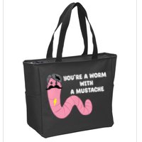 Worm With A Mustache James Tom Ariana Reality Zip Tote Bag