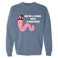 Worm With A Mustache James Tom Ariana Reality Garment-Dyed Sweatshirt