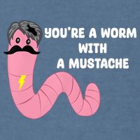 Worm With A Mustache James Tom Ariana Reality Garment-Dyed Sweatshirt