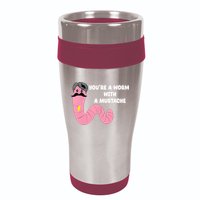 Worm With A Mustache James Tom Ariana Reality 16oz Travel Tumbler