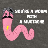 Worm With A Mustache James Tom Ariana Reality Cotton Canvas Backpack
