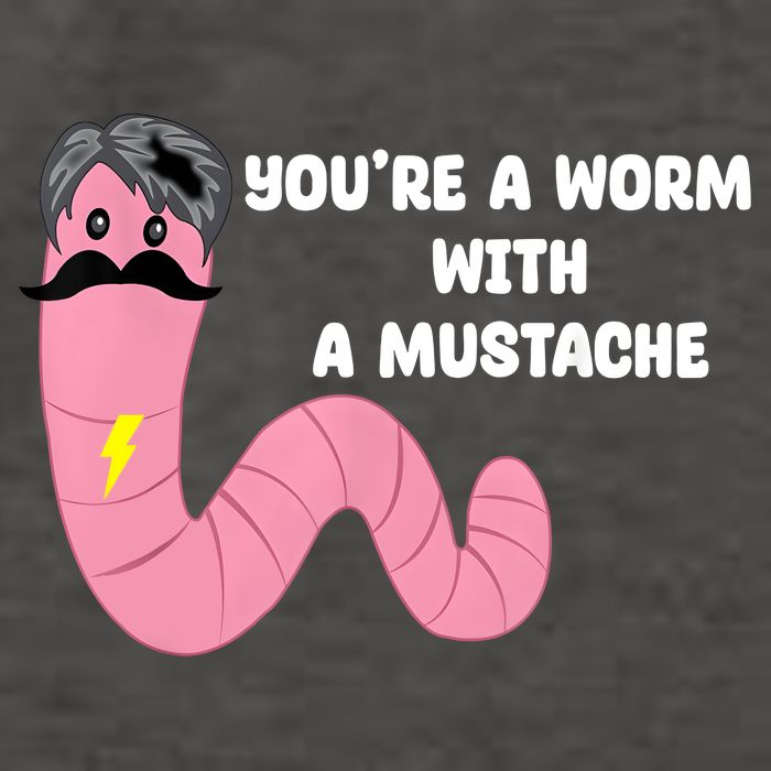 Worm With A Mustache James Tom Ariana Reality Vector Backpack