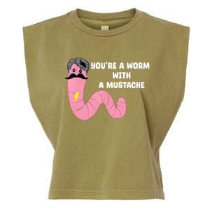 Worm With A Mustache James Tom Ariana Reality Garment-Dyed Women's Muscle Tee