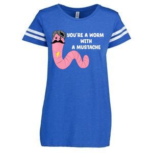 Worm With A Mustache James Tom Ariana Reality Enza Ladies Jersey Football T-Shirt