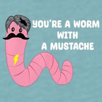 Worm With A Mustache James Tom Ariana Reality Sueded Cloud Jersey T-Shirt