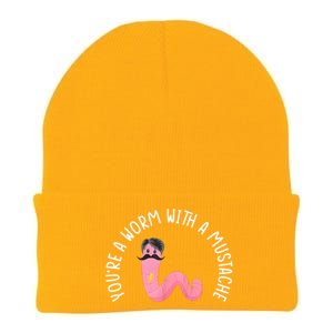 Worm With A Mustache James Tom Ariana Reality Funny Matching Knit Cap Winter Beanie