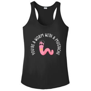 Worm With A Mustache James Tom Ariana Reality Funny Matching Ladies PosiCharge Competitor Racerback Tank