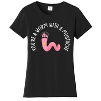 Worm With A Mustache James Tom Ariana Reality Funny Matching Women's T-Shirt