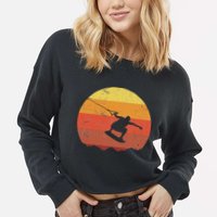 Wakeboard Cropped Pullover Crew