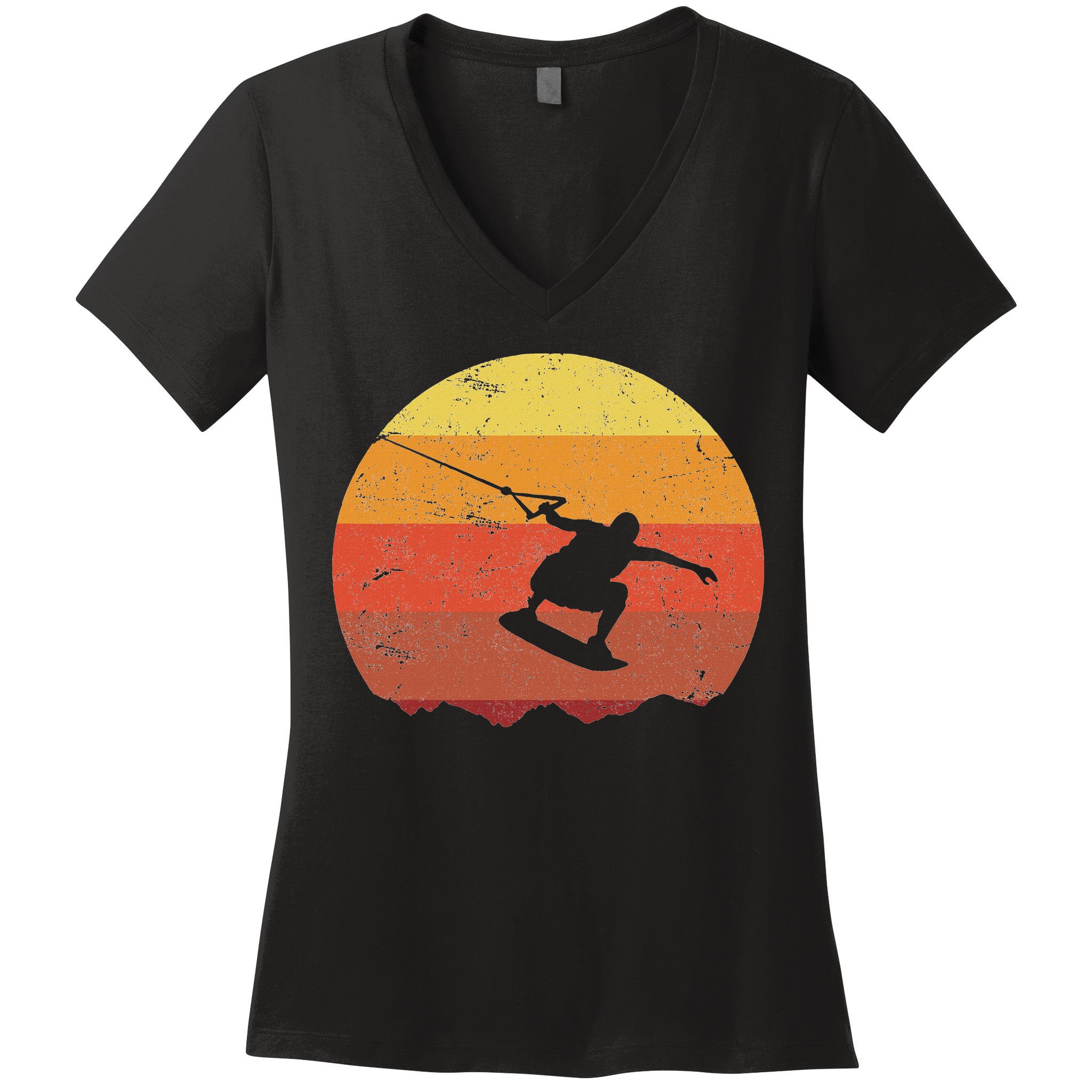 Wakeboard Women's V-Neck T-Shirt