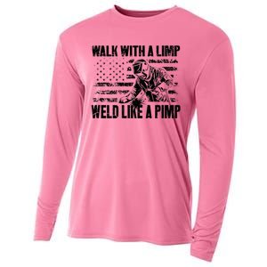 Walk With A Limp Weld Like A Pimp Welding Welde Cooling Performance Long Sleeve Crew