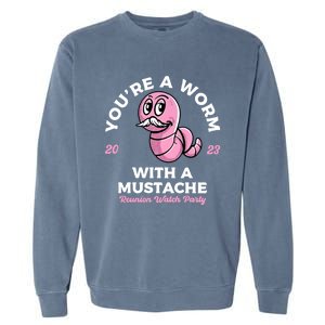 Worm With A Mustache James Tom Ariana Reality Garment-Dyed Sweatshirt