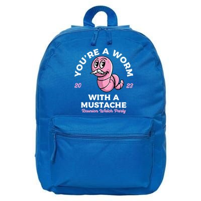 Worm With A Mustache James Tom Ariana Reality 16 in Basic Backpack