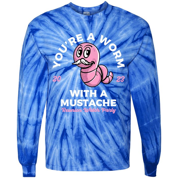 Worm With A Mustache James Tom Ariana Reality Tie-Dye Long Sleeve Shirt