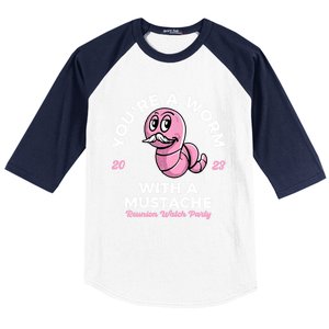 Worm With A Mustache James Tom Ariana Reality Baseball Sleeve Shirt