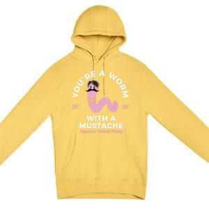 Worm With A Mustache James Tom Ariana Reality Premium Pullover Hoodie