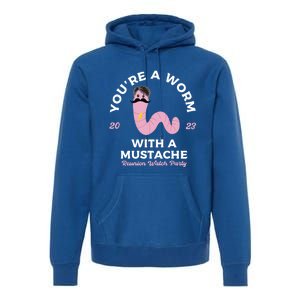 Worm With A Mustache James Tom Ariana Reality Premium Hoodie