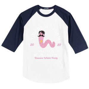 Worm With A Mustache James Tom Ariana Reality Baseball Sleeve Shirt