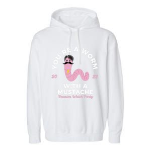 Worm With A Mustache James Tom Ariana Reality Garment-Dyed Fleece Hoodie