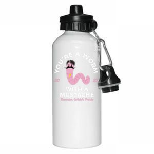 Worm With A Mustache James Tom Ariana Reality Aluminum Water Bottle