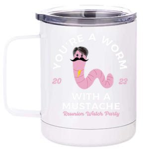 Worm With A Mustache James Tom Ariana Reality 12 oz Stainless Steel Tumbler Cup