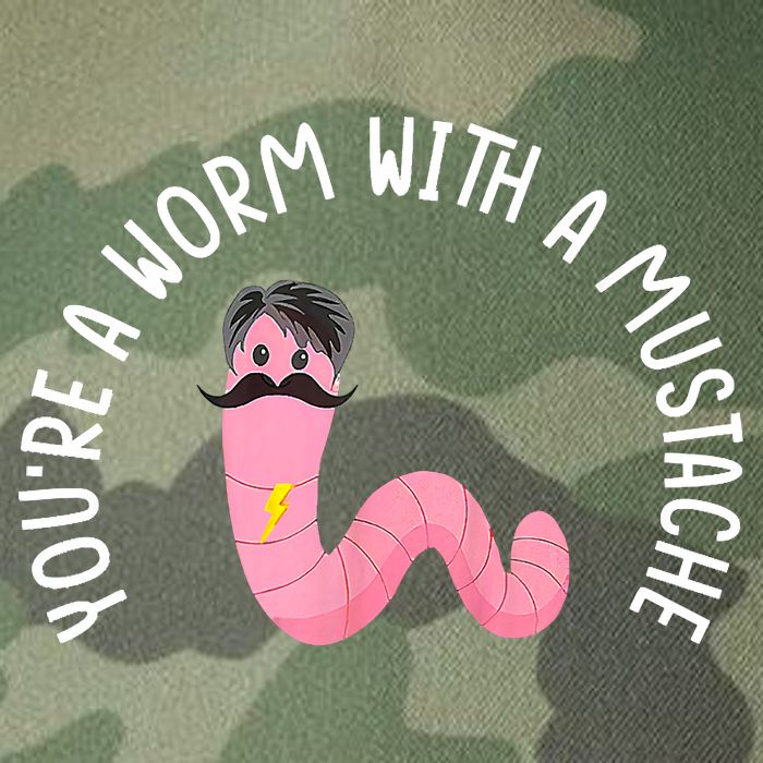 Worm With A Mustache James Tom Ariana Reality Funny Matching Legacy Tie Dye Trucker Hat