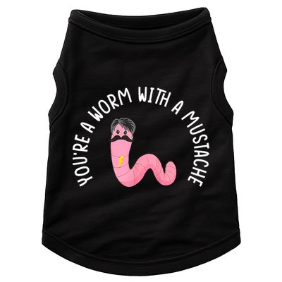 Worm With A Mustache James Tom Ariana Reality Funny Matching Doggie Tank