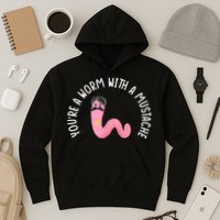Worm With A Mustache James Tom Ariana Reality Funny Matching Hoodie