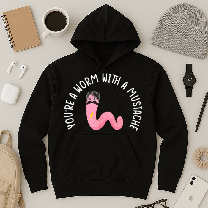 Worm With A Mustache James Tom Ariana Reality Funny Matching Hoodie