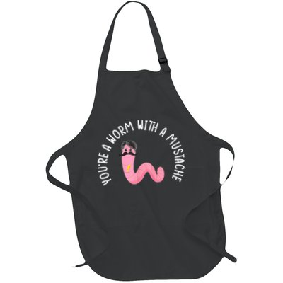 Worm With A Mustache James Tom Ariana Reality Funny Matching Apron