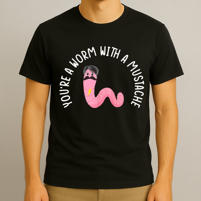 Worm With A Mustache James Tom Ariana Reality Funny Matching T-Shirt