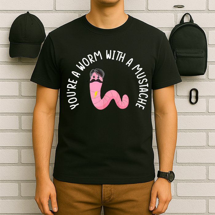 Worm With A Mustache James Tom Ariana Reality Funny Matching T-Shirt