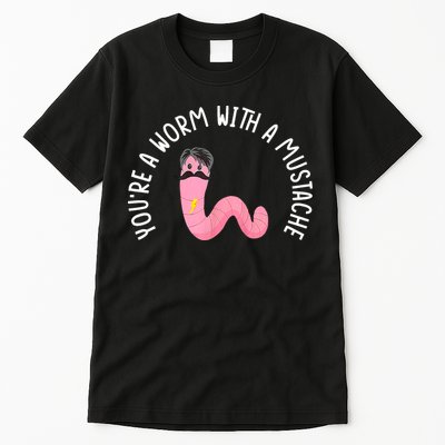 Worm With A Mustache James Tom Ariana Reality Funny Matching Tall T-Shirt