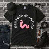 Worm With A Mustache James Tom Ariana Reality Funny Matching Tall T-Shirt