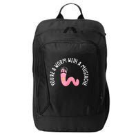 Worm With A Mustache James Tom Ariana Reality Funny Matching City Backpack