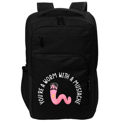 Worm With A Mustache James Tom Ariana Reality Funny Matching Impact Tech Backpack
