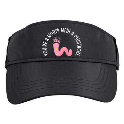 Worm With A Mustache James Tom Ariana Reality Funny Matching Adult Drive Performance Visor
