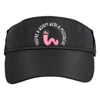 Worm With A Mustache James Tom Ariana Reality Funny Matching Adult Drive Performance Visor
