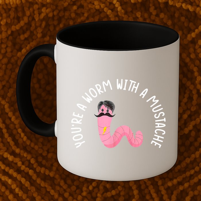 Worm With A Mustache James Tom Ariana Reality Funny Matching Mug