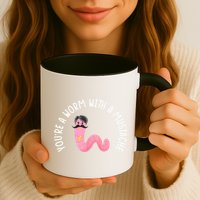 Worm With A Mustache James Tom Ariana Reality Funny Matching Mug
