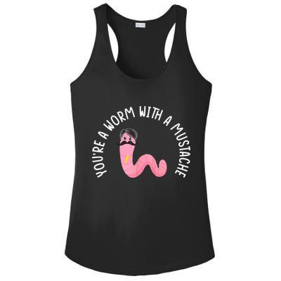Worm With A Mustache James Tom Ariana Reality Funny Matching Ladies PosiCharge Competitor Racerback Tank